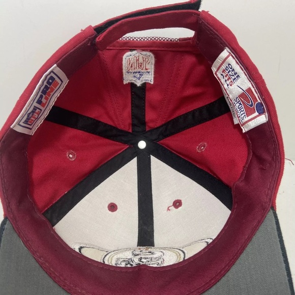 VTG 90’s San Francisco 49ers NFL Sports Specialties Pro Line Strapback Hat Cap. - Picture 10 of 13